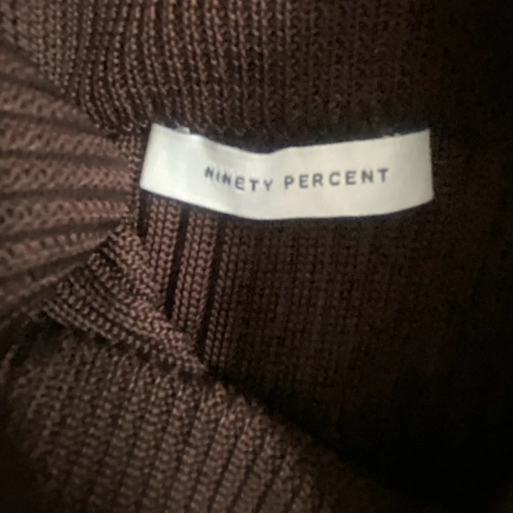 Ninety Percent Rib Split Front Midi Skirt Truffle Brown - Image 14