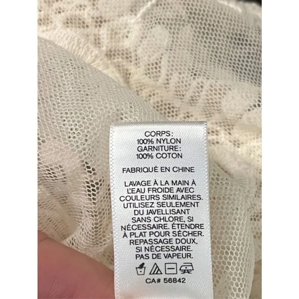 Express Ivory Baroque Tiered Lace Boho Festival Fairy Cottage Tank Top Sz S - Image 8