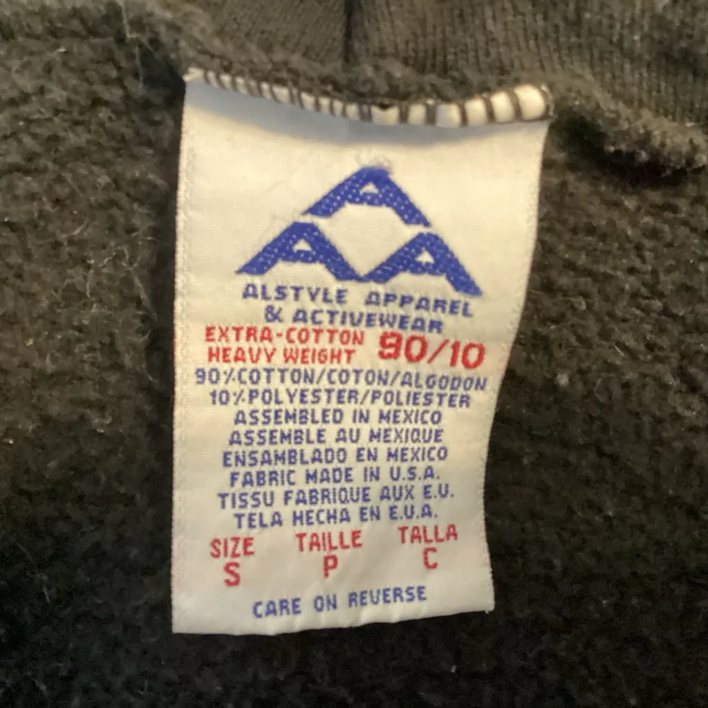 VINTAGE AEROSMITH LEGENDARY ROCK BAND HEAVY WEIGHT HOODIE MENS SMALL PRE - Image 6