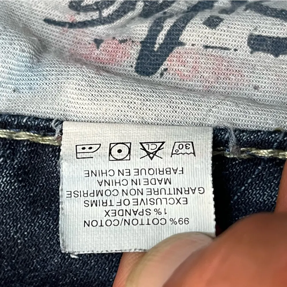 Silver Aiko‎ Bootcut Jeans Women’s Size 28x31 Thick Stitch Dark Denim Low Rise - Image 11