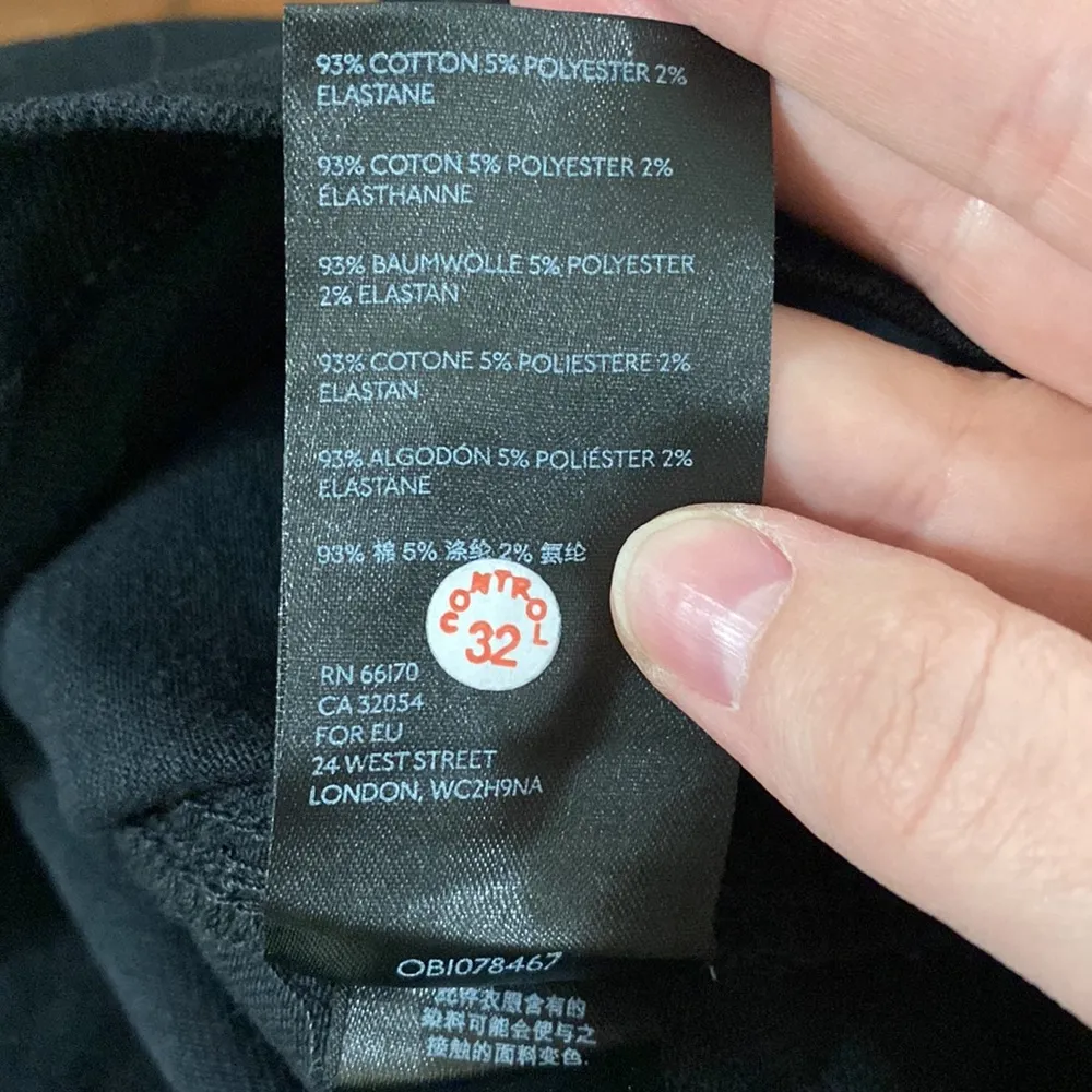 Free People Virgo High Waisted Front Zipper Denim Mini Skirt in black size 26 - Image 10