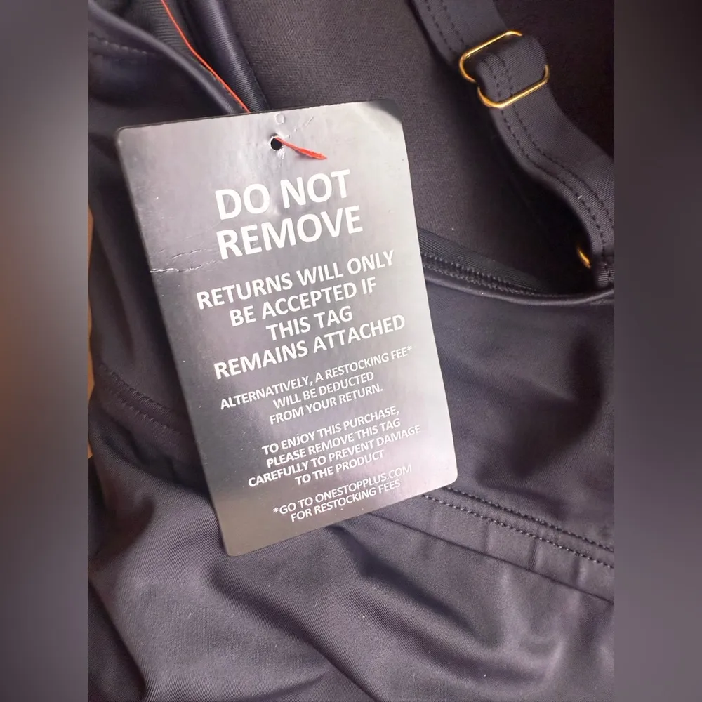 Swimsuits for All NEW Solid Black One Piece RuchedSwimsuit Dress in plus size 22 - Image 13