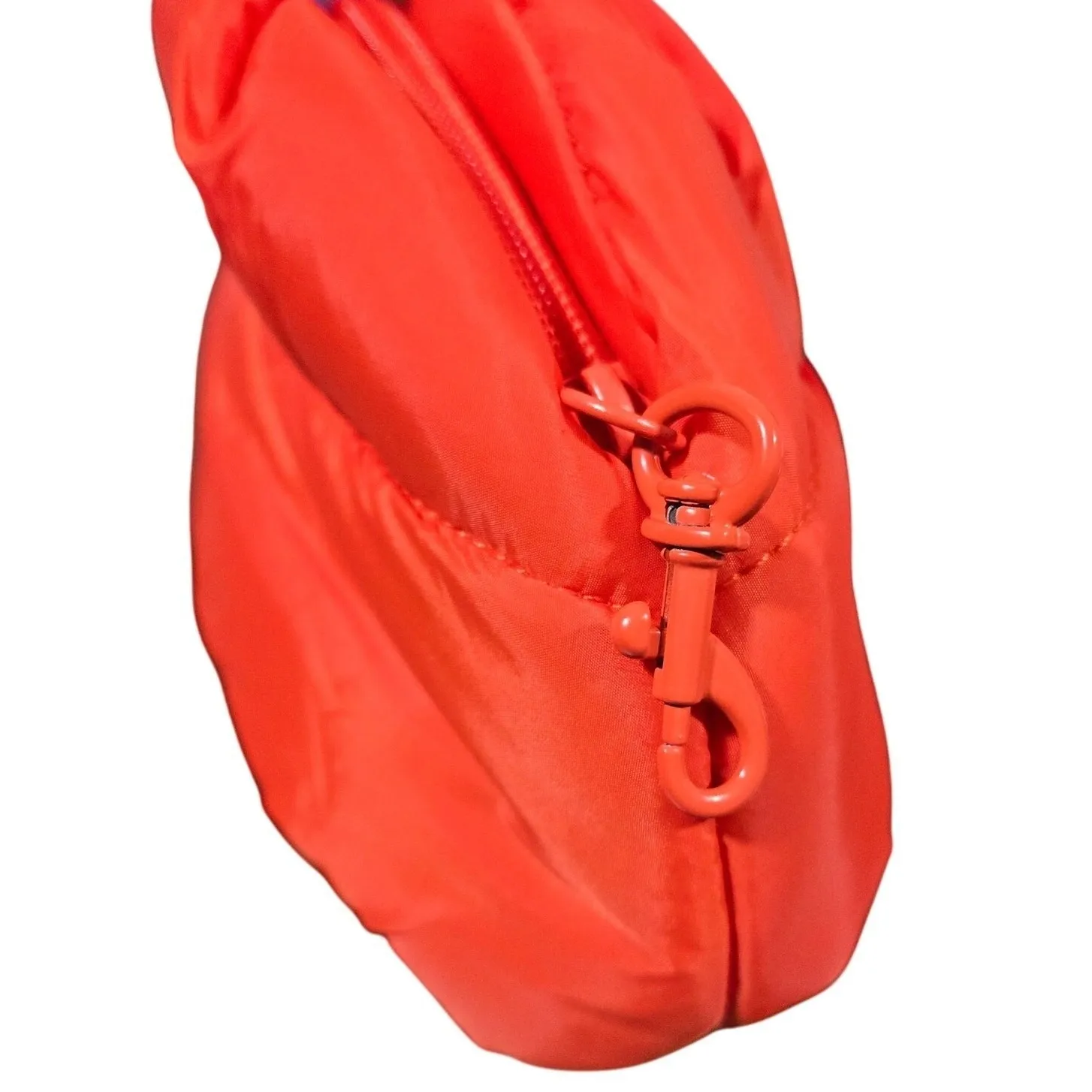 Aerie Offline Puffer Pouch Bag Red Small Makeup Travel Zip Closure‎ Bag - Image 6