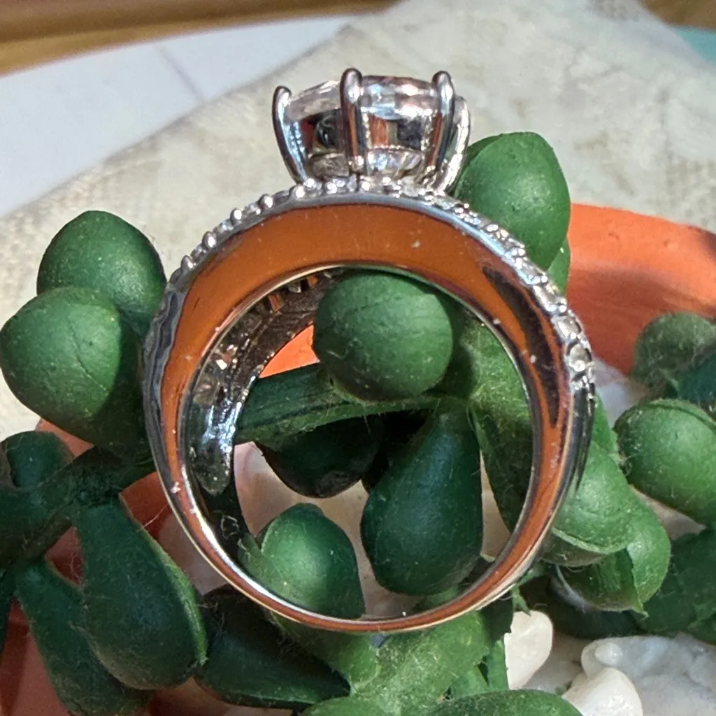 💍💍💍bogoho💍💍💍Dazzling Silver and White CZ over Sterling Ring - Image 7