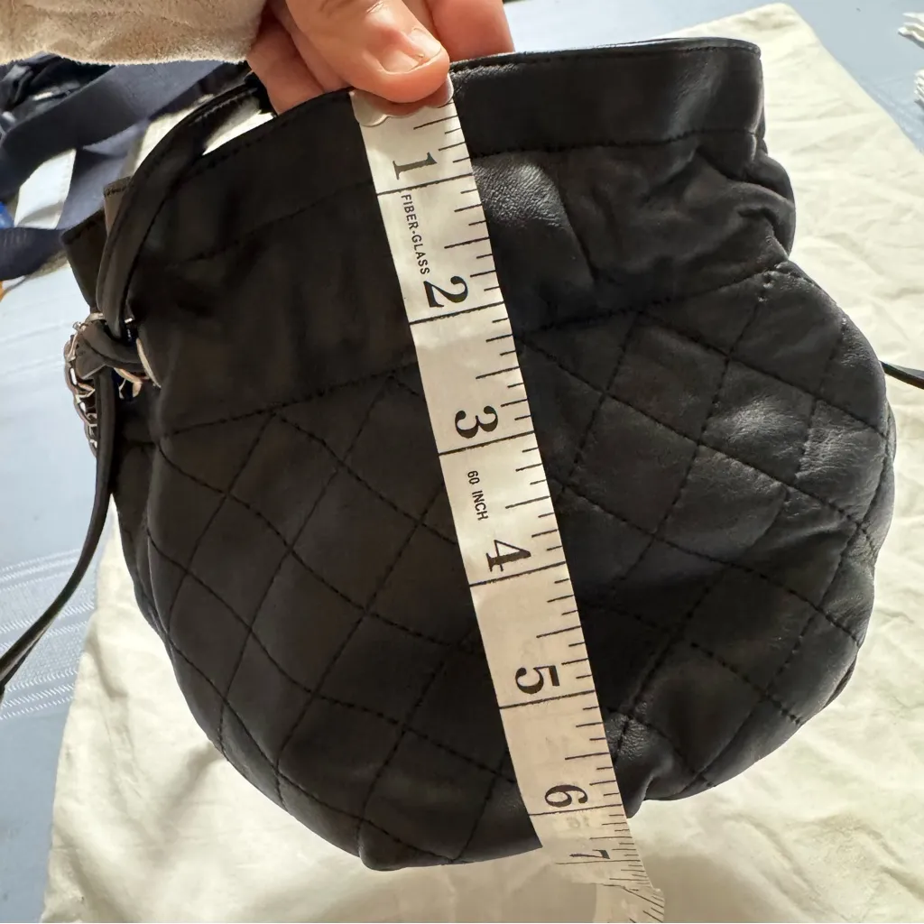 Zara Black Quilted Chain Bag - Image 11