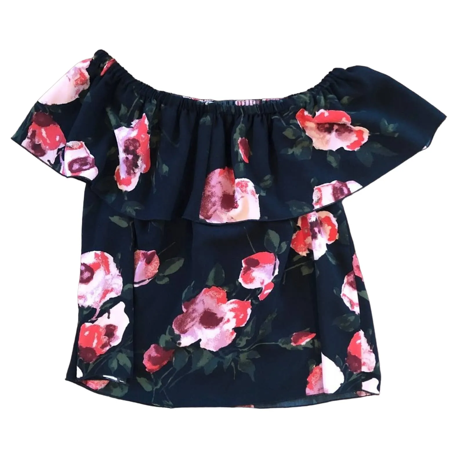 Aritzia Wilfred Floral Ruffle Top - Image 3