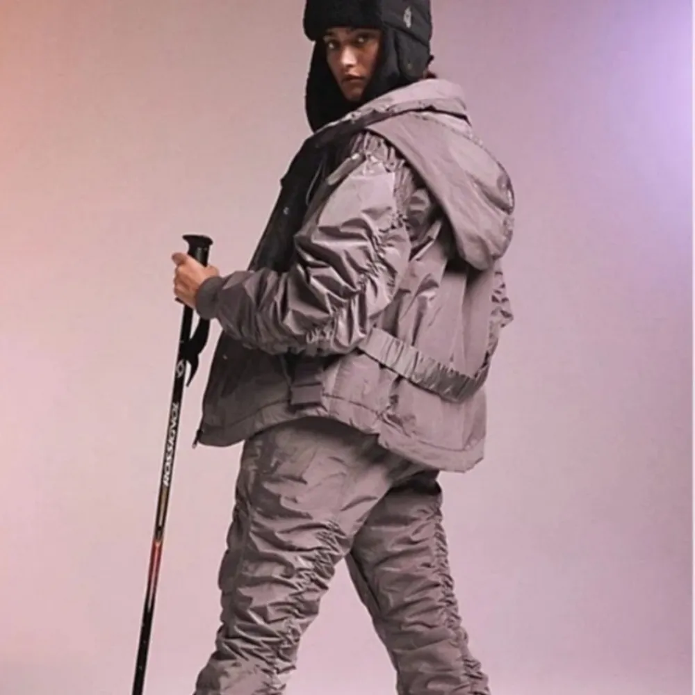 NWT Free People Lift Love Jacket Coat Gray Belted Snow Size Large L - Image 12