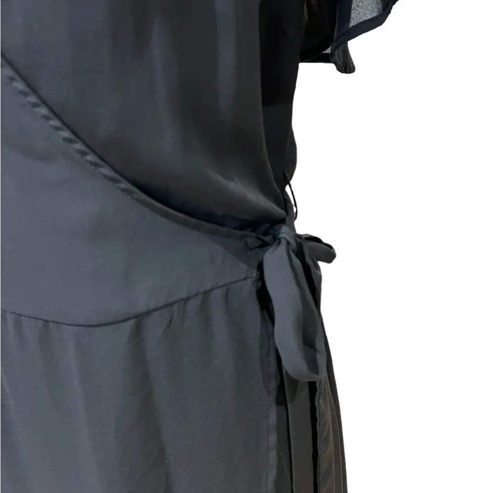 Time and Tru Black Wrap Dress Women’s Size Medium - Image 3