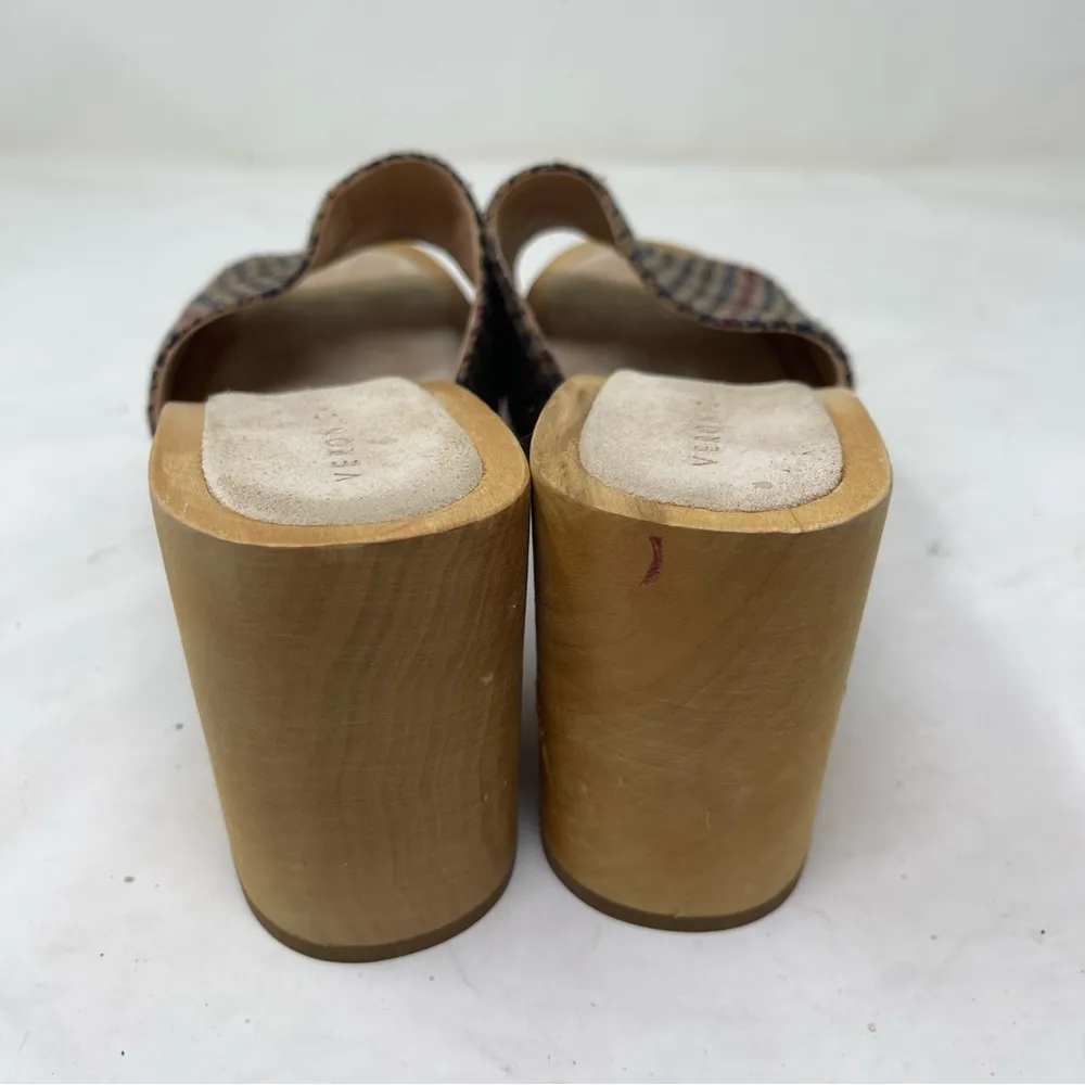 Veronica Beard Hannalee Houndstooth Platform Clogs sz 9 - Image 9