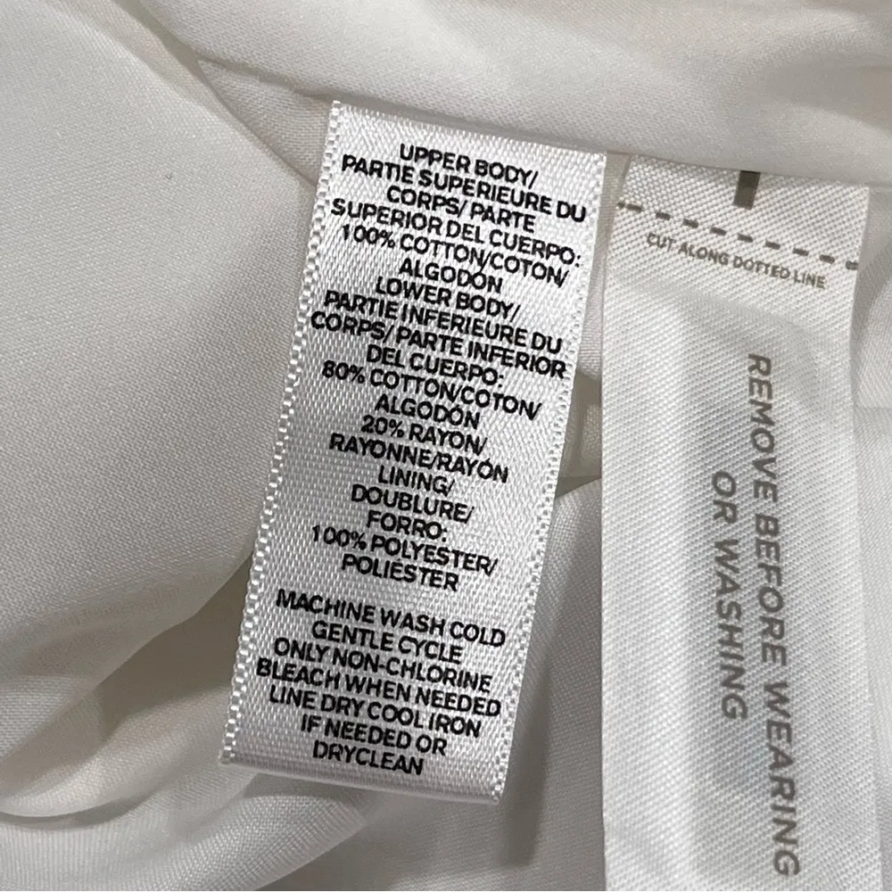 NEW Loft White Embroidered Scallop Yoke Dress - Image 10