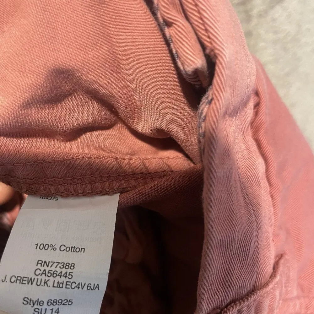 J Crew Shorts Womens 00 Chino Pink Mid Rise Outdoors Hiking Summer Casual - Image 4