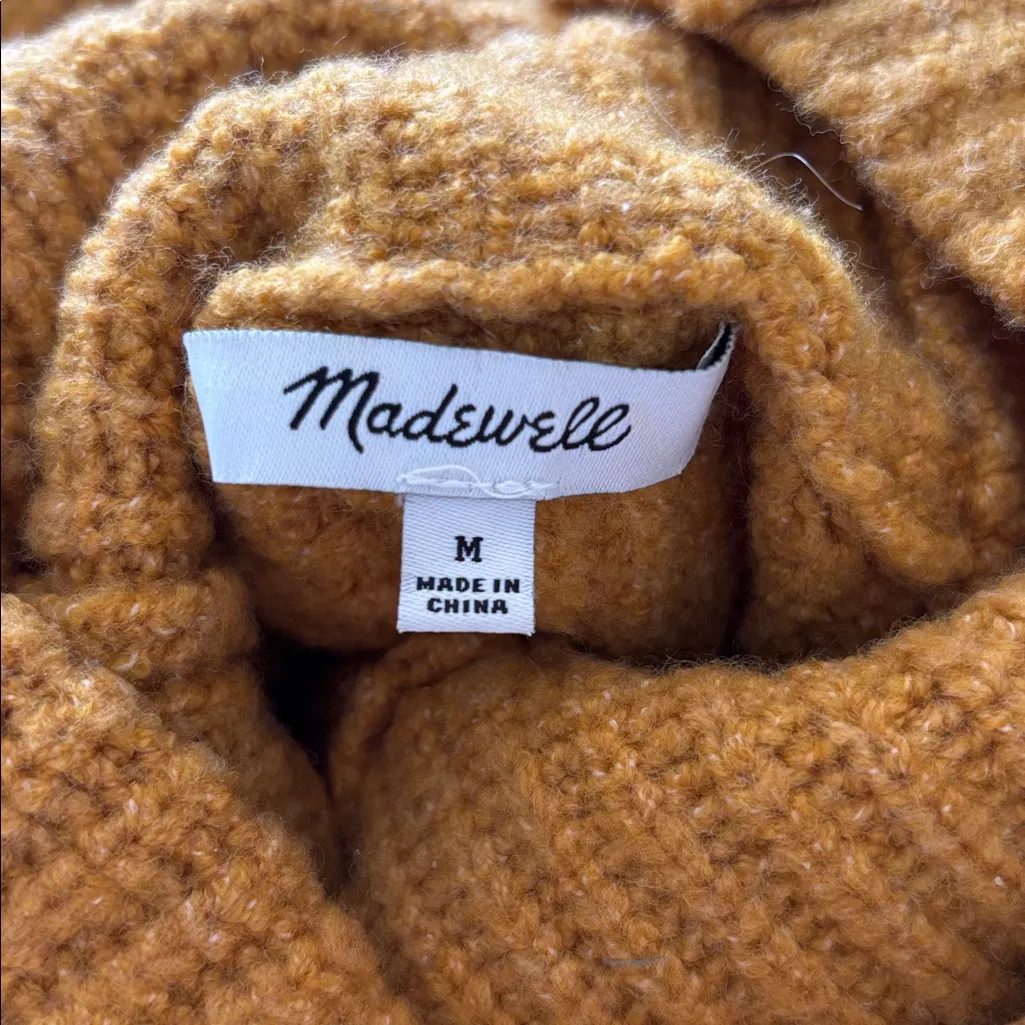 Madewell Mercer Turtleneck Wool Blend Sweater - Image 5