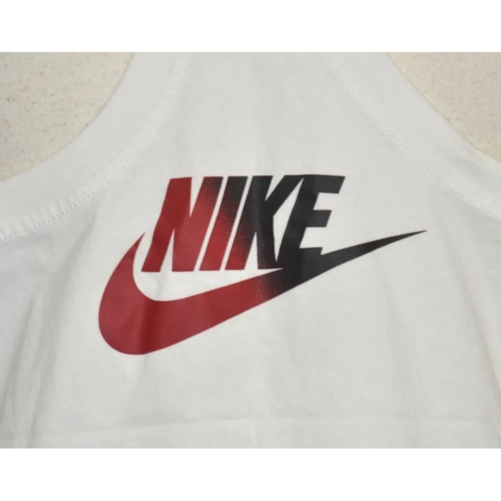 The Nike Tee Ladies L White Racerback Tank Top Arkansas Razorbacks Metallic Logo - Image 6