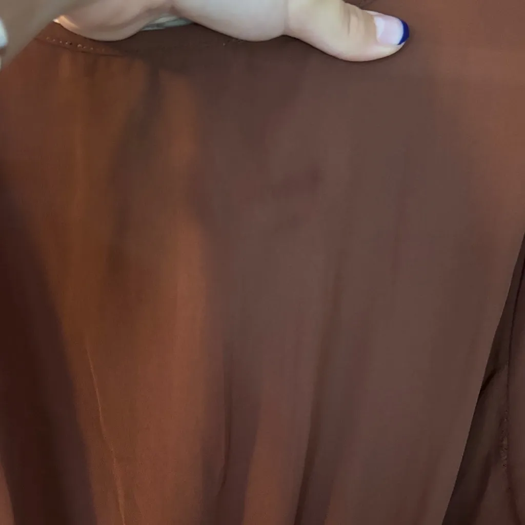 Abercrombie and Fitch Rust Button-Up Blouse - Image 5