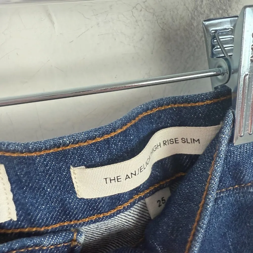 Aritzia Denim Forum The Anjelica High Rise Slim Jeans Size 25 EUC Blue - Image 6