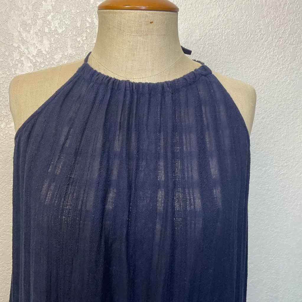 Xirena Navy Halter Dress Size S Blue - Image 4
