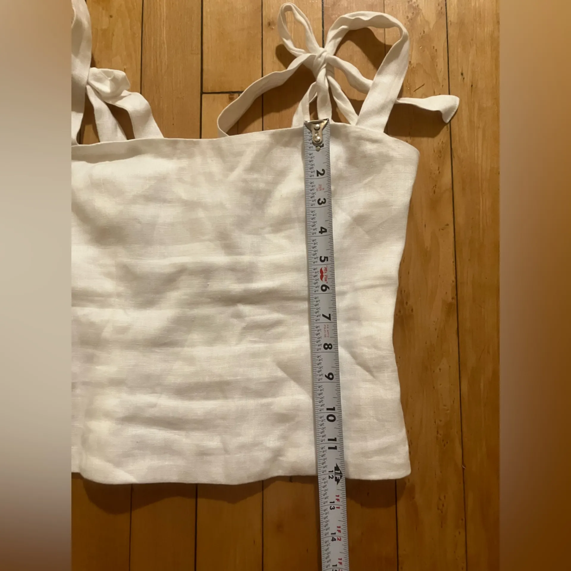 Reformation White Linen Jackson Top - Image 11