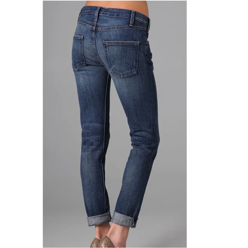 Current/Elliott The Roller Bonfire Raw Hem Slouchy Ankle Jeans Sz 24 - Image 3