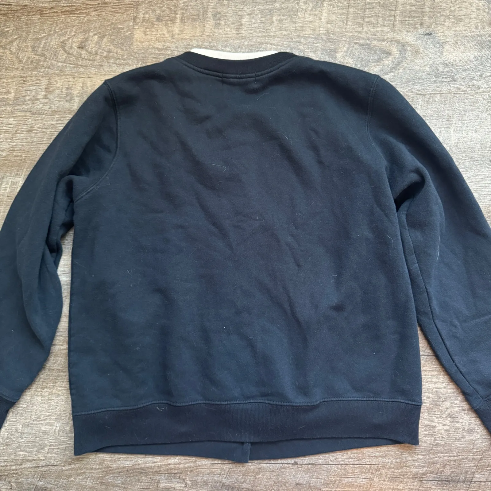 Shenanigans Women Blue Button Up Cat Yarn Embroidered Granny Sweater Cardigan L Size L - Image 6