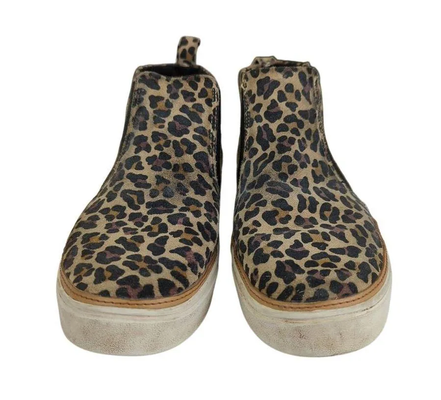 Toms Bryce Leopard Slip-on Chelsea Boots 10016760 Low Top Ankle Bootie Women 9.5 - Image 3