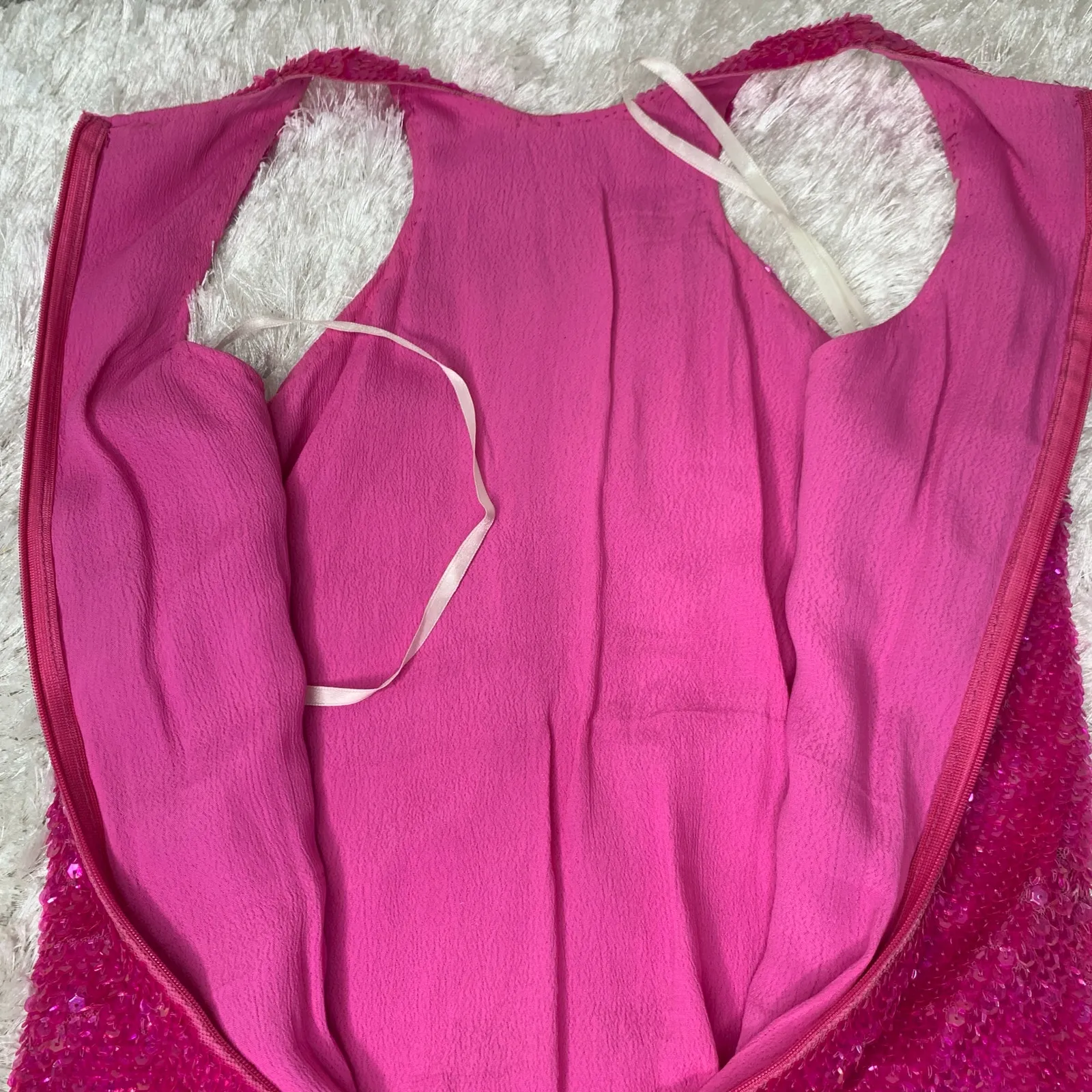 French Connection Sparkle Sequin Tank Sz 2 NYE New Years - Image 13