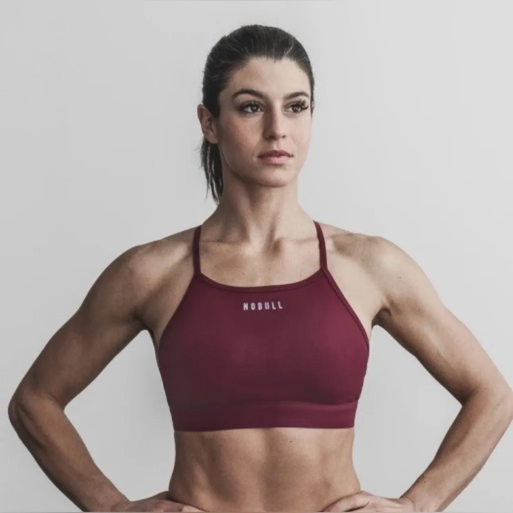 NWT NOBULL Women’s High-Neck Sports Bra - XS - Cabernet (Red) - Image 5