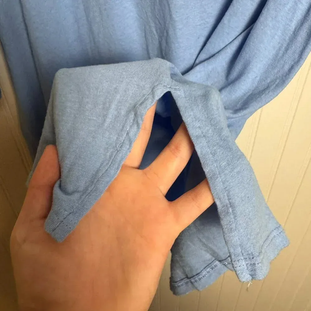 J Jill Pure Jill linen blend Trapunto tunic blue oversized XL G12 - Image 6