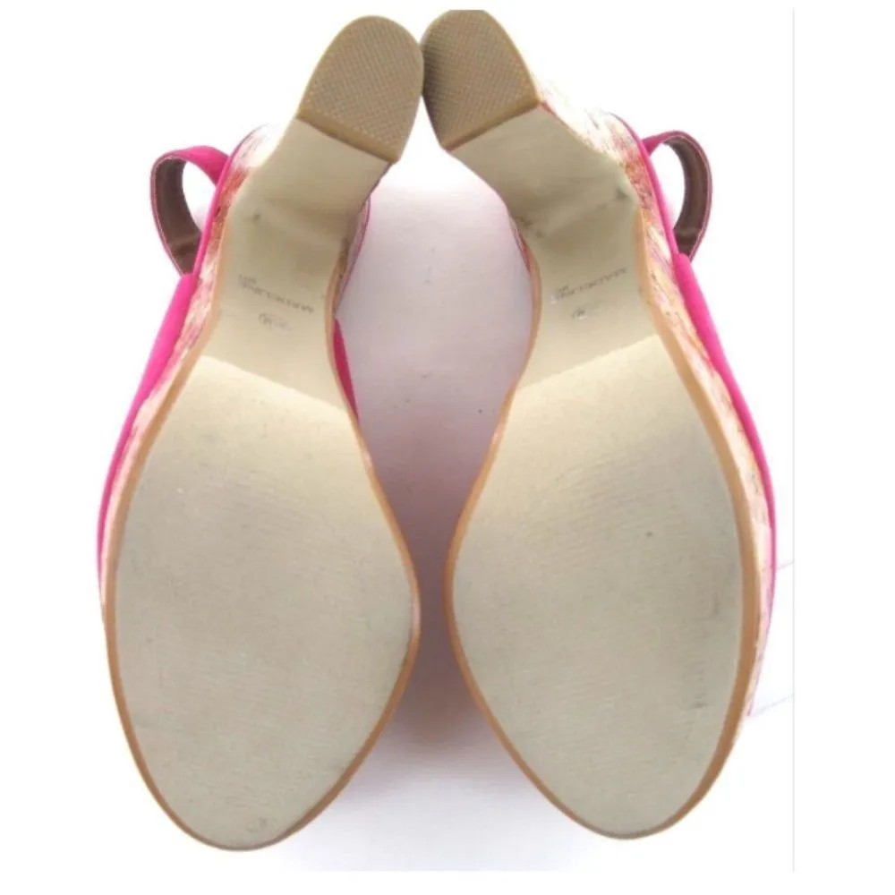 MADELINE girl Rip Rap Open-Toe 5" Pump Fuchsia 9.5 - Image 8