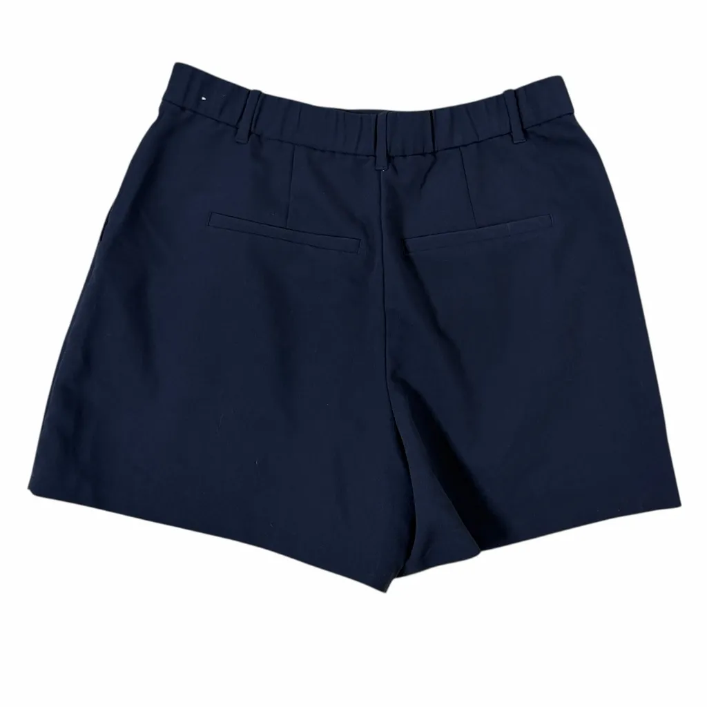 Abercrombie Navy High Rise Trouser Shorts - Image 2