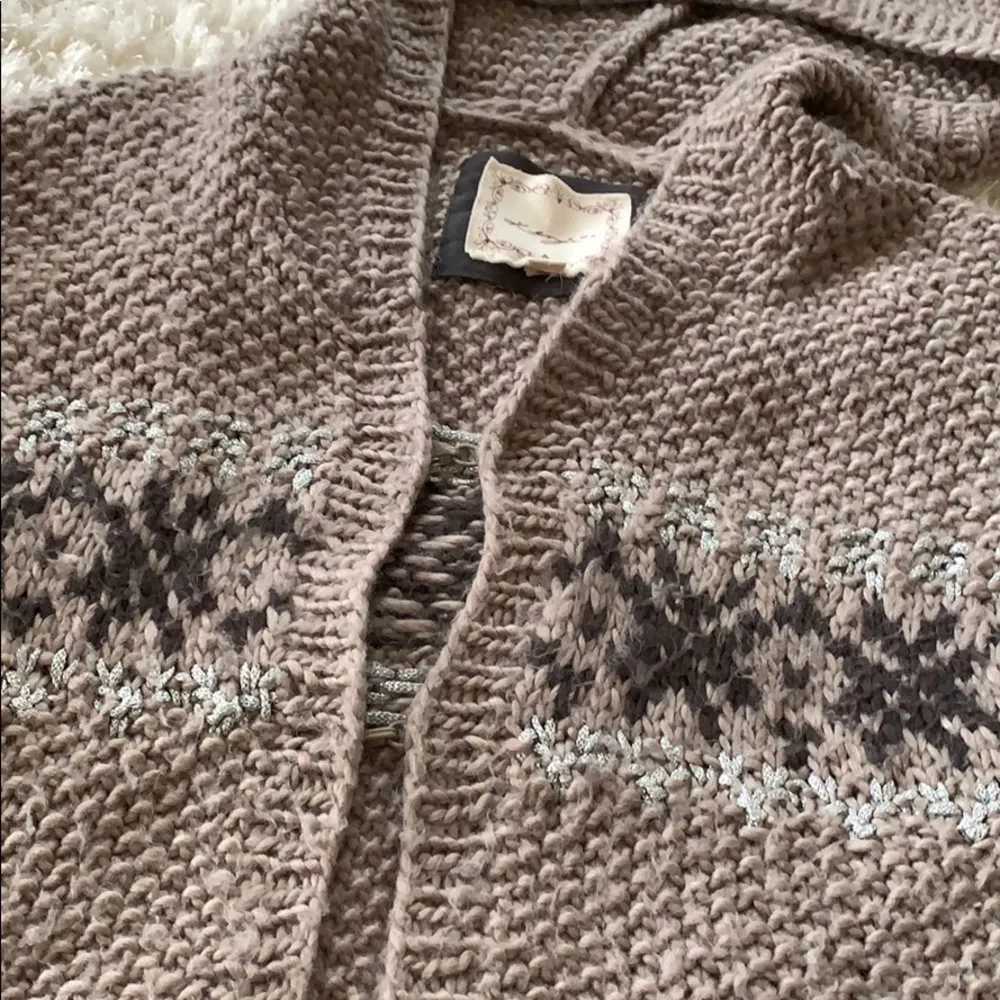 Cozy Sweater Hoodie Tan - Image 3