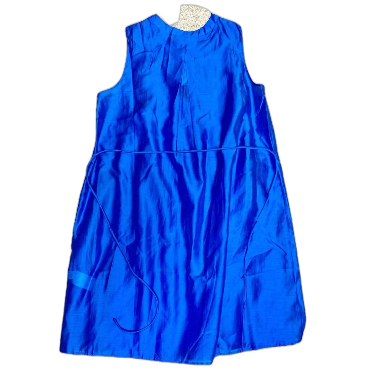 BANANA REPUBLIC Womens Pintuck Dress, Tencel™ Lyocell Size XS Blue NWT - Image 5