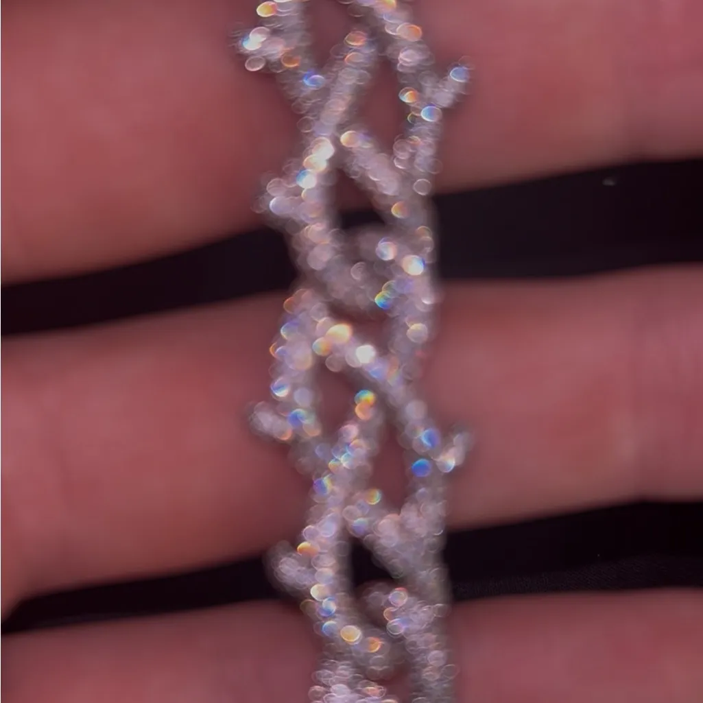 Crown of Thorns Bracelet Iced Out Bussdown Jewelry Christian Jewelry READ DESC. Silver - Image 3