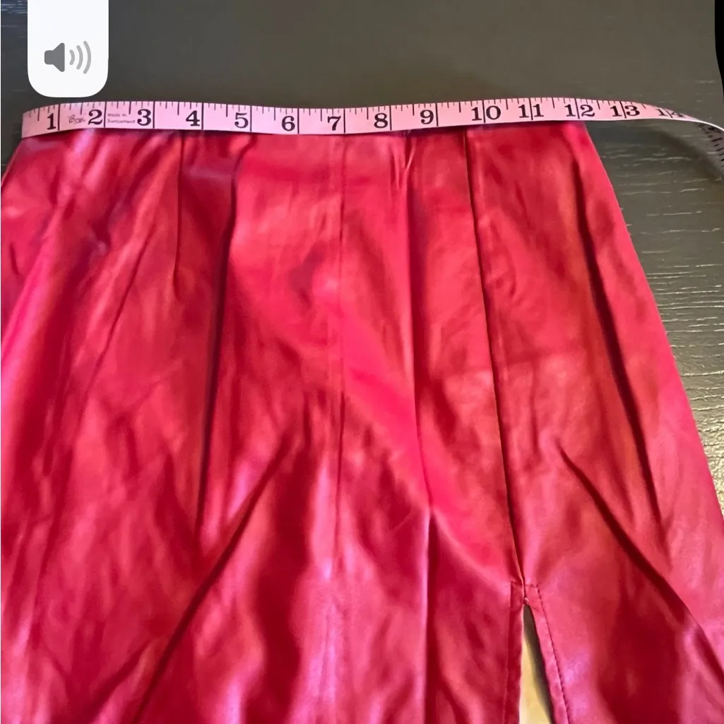 Windsor Red Pencil Skirt with Slit for Cocktail‎ - Image 7