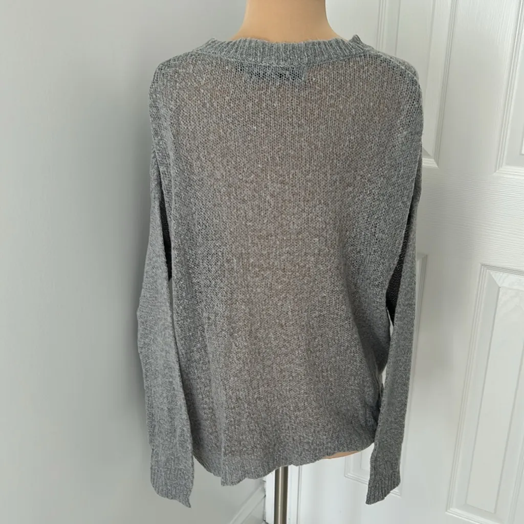 The Laundry Room But First Yoga Gray Sweater - Image 3
