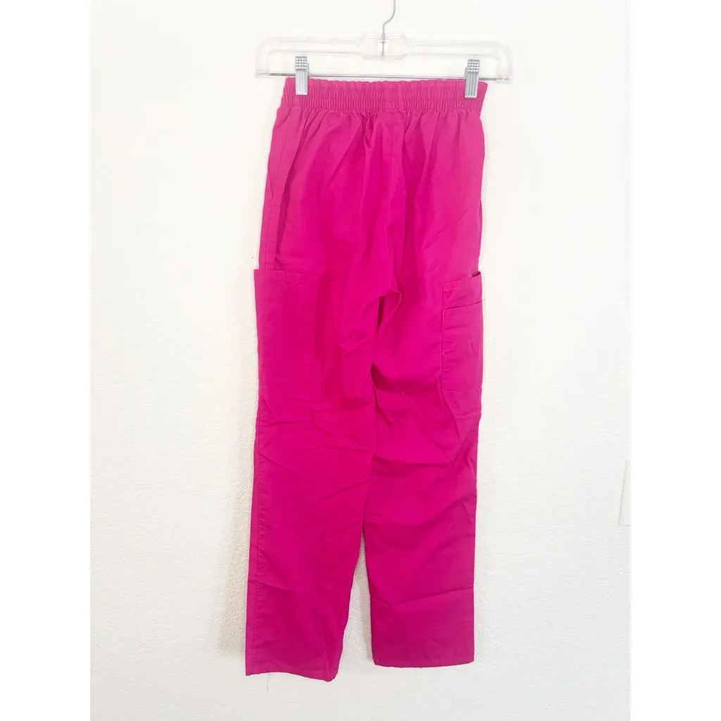 Dickies Women's Vibrant Pink cargo scrub pants - Image 2
