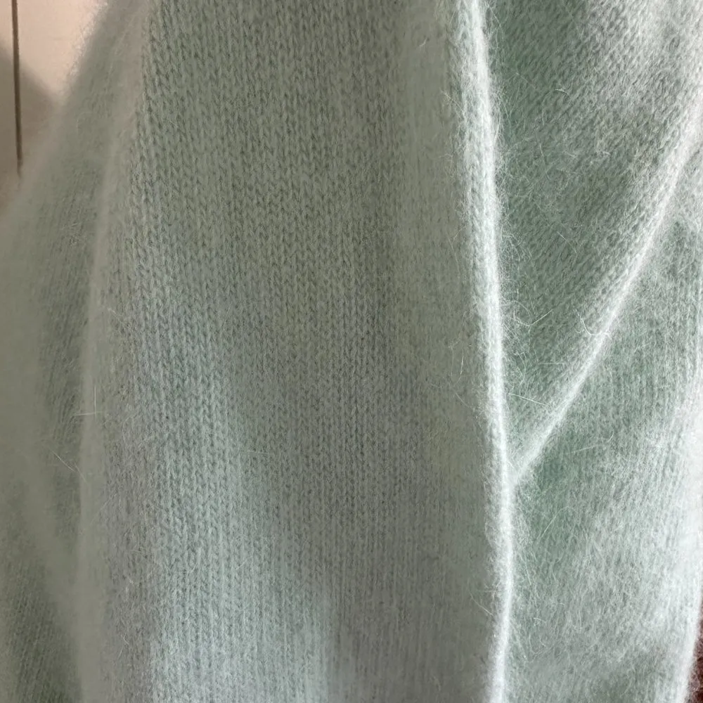 Vintage Chaus Angora Mock Neck Sweater Size M Seafoam Green Size M - Image 7