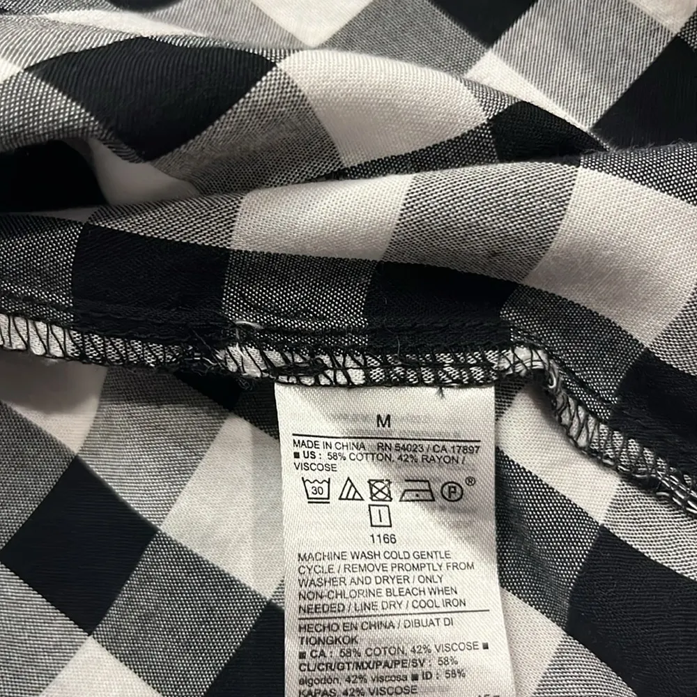 NWT Old Navy gingham checked ruffle tiered sundress pockets M - Image 6