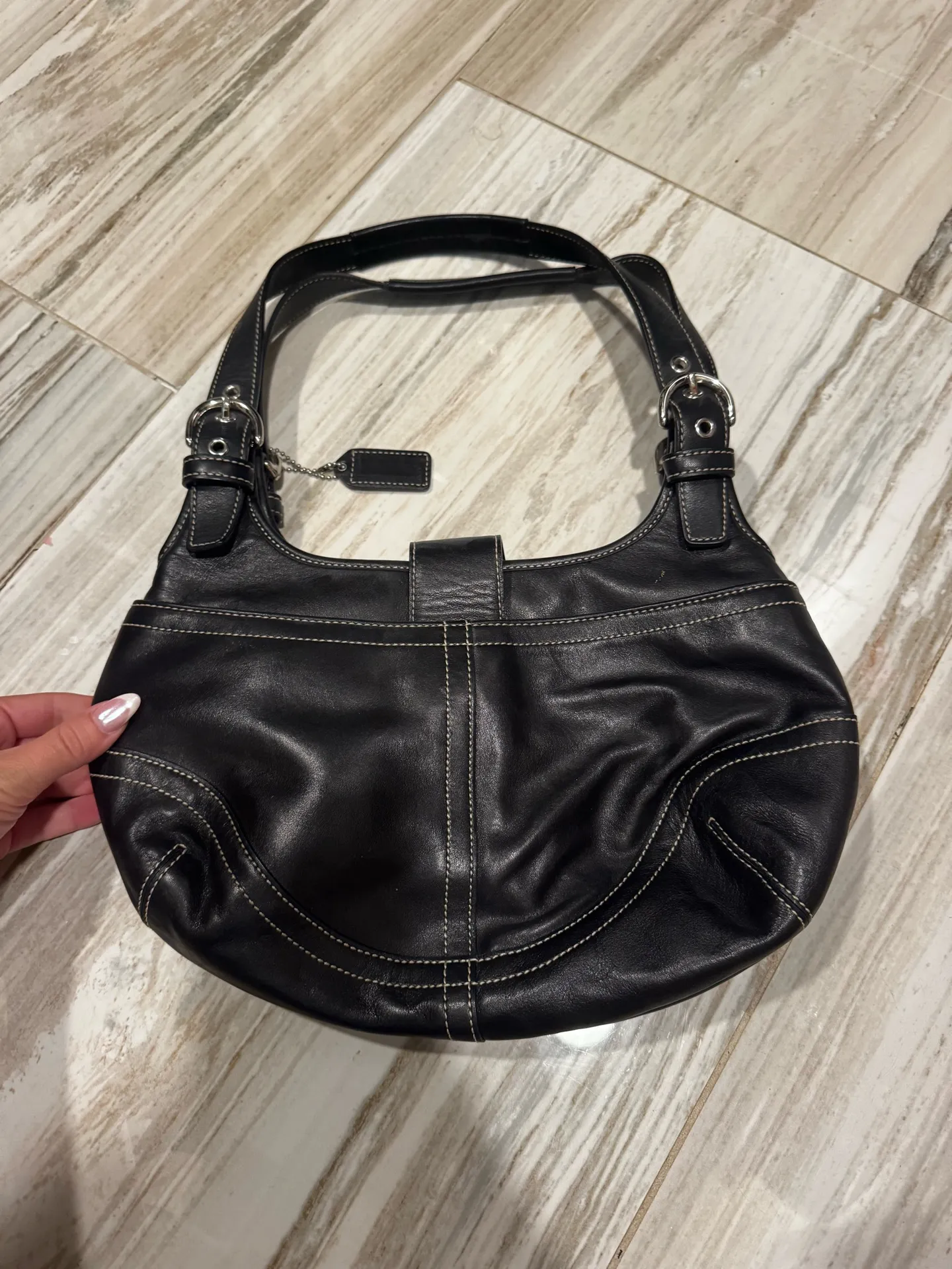 Black coach bag - Image 2