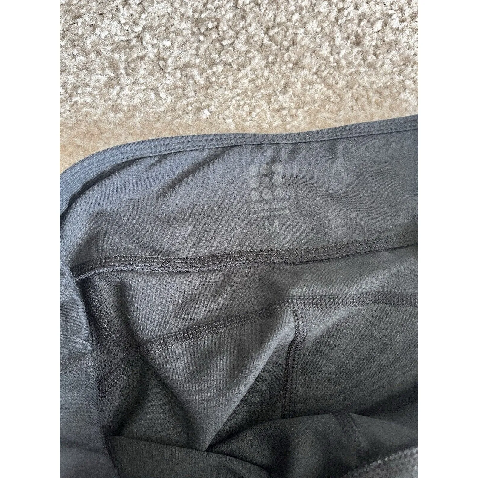 TITLE NINE Pants Womens Medium Black Yoga Stretch Straight Leg Relaxed Gorp Gym - Image 5