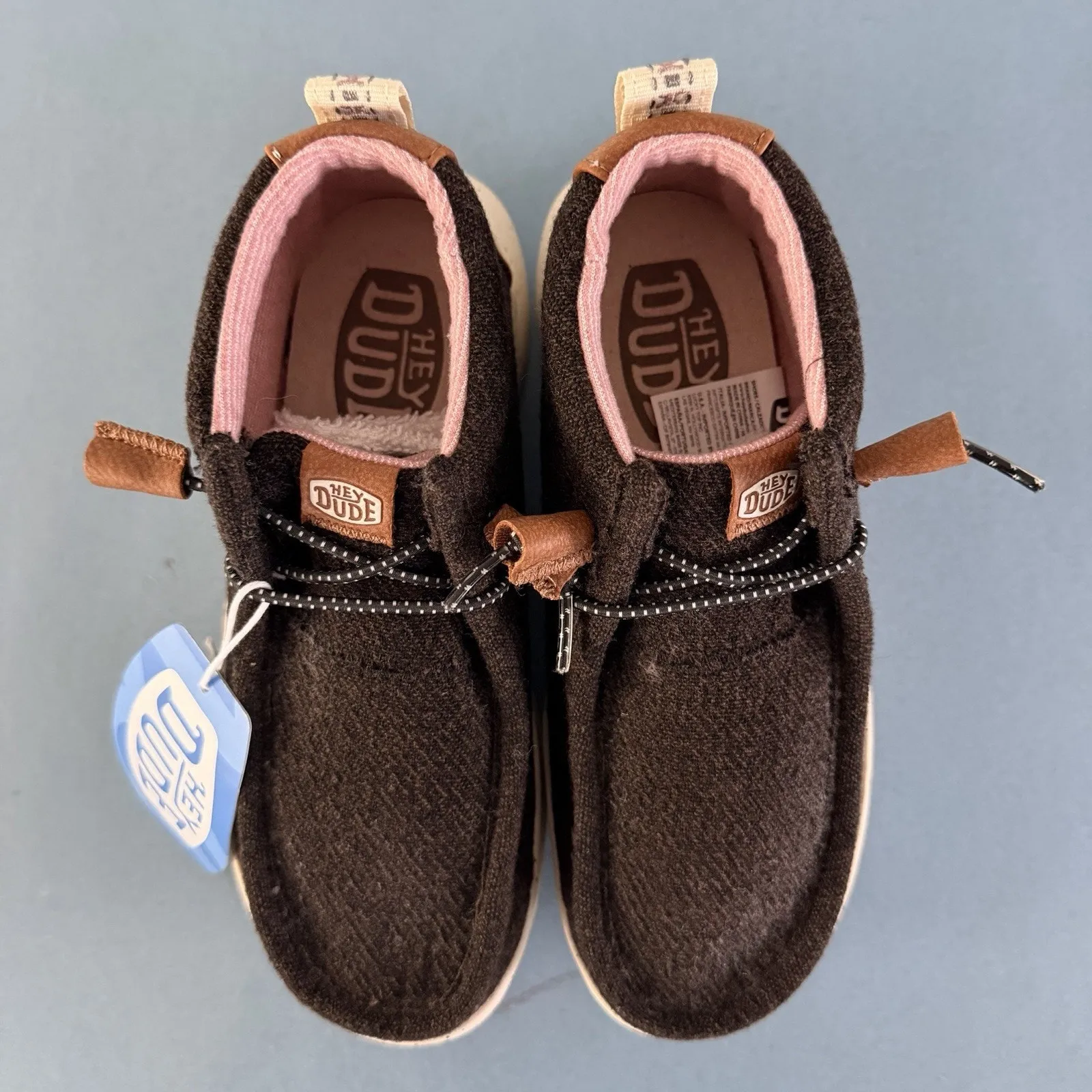 NWT Hey Dude Wendy Peak Hi Wool Moccasin Sneakers Cocoa Brown Ankle Booties - Image 7