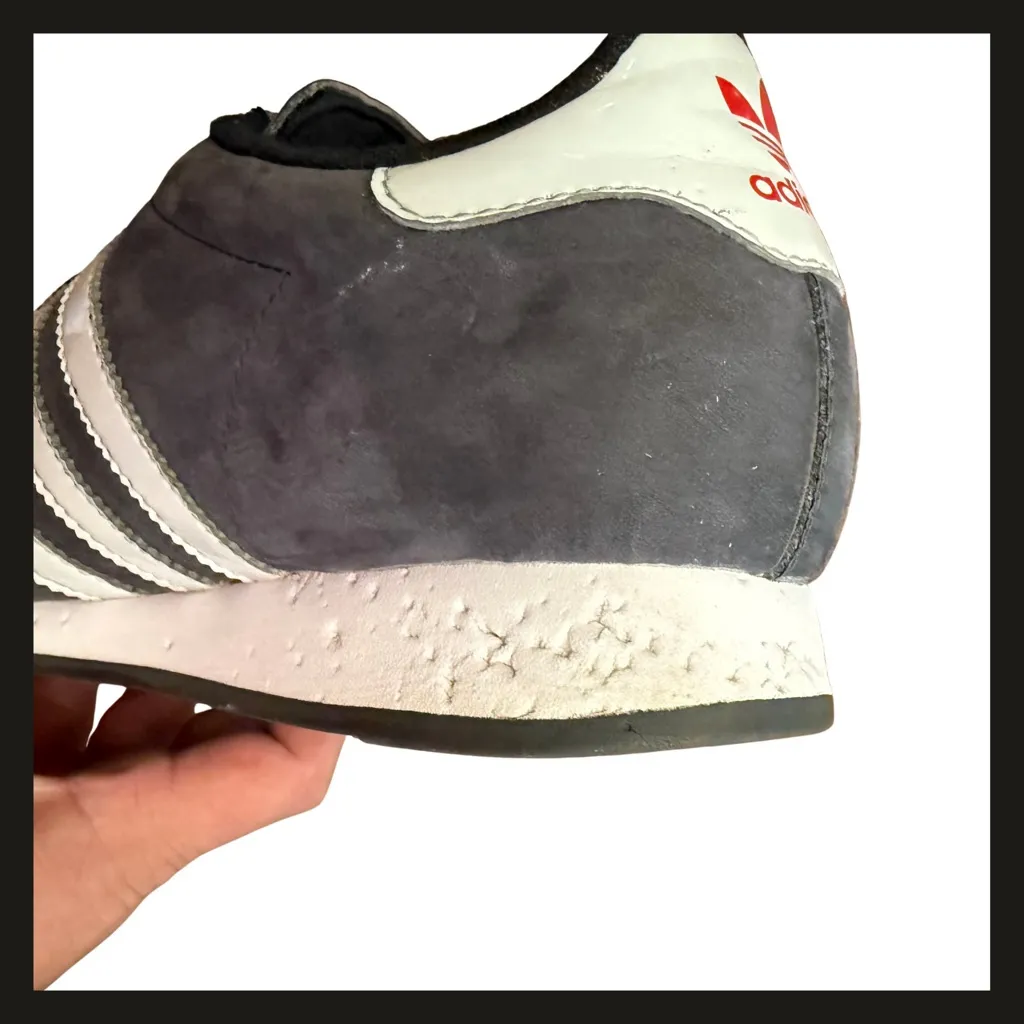 Adidas Samoa Originals Women’s 7 Black Gray Orange G66163 Casual Retro Sneakers - Image 12