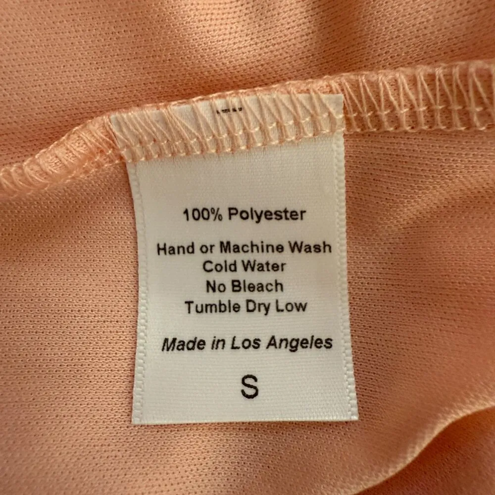 Lucy in the Sky Netty Corset Ruffle Mini Dress Womens Small Pink Bows Girly Chic - Image 14