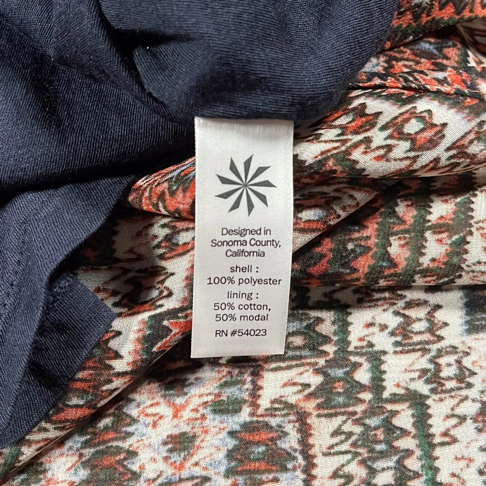 NEW Athleta Women's Jetty Dress Maxi Lightweight All Over Print M Orange/Cream - Image 6