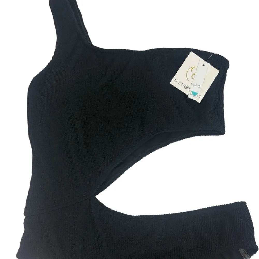 CYN & LUCA NWT one piece cutout swimsuit XL Black - Image 4