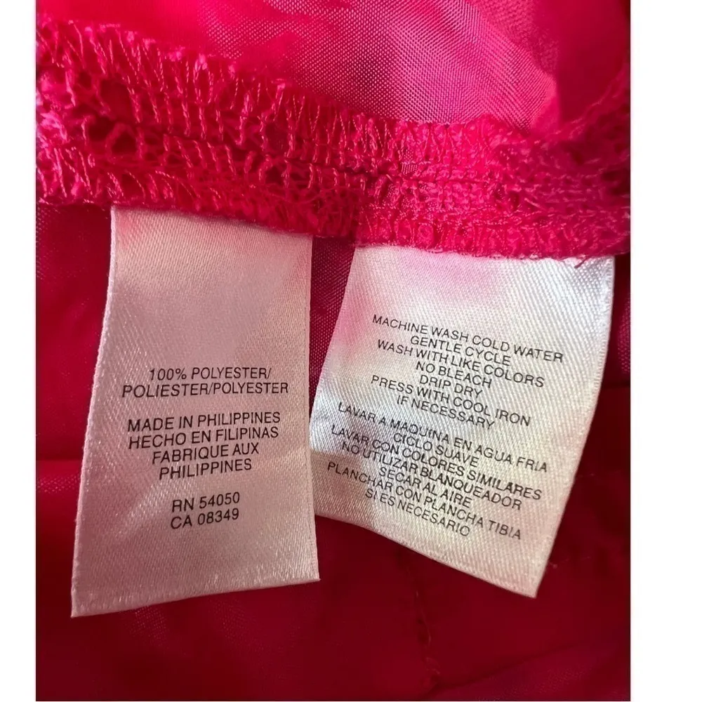 Nine West Scoop Neck Pink Lace Pleated Paneled Sleeveless A Line Dress Size 8 - Image 13