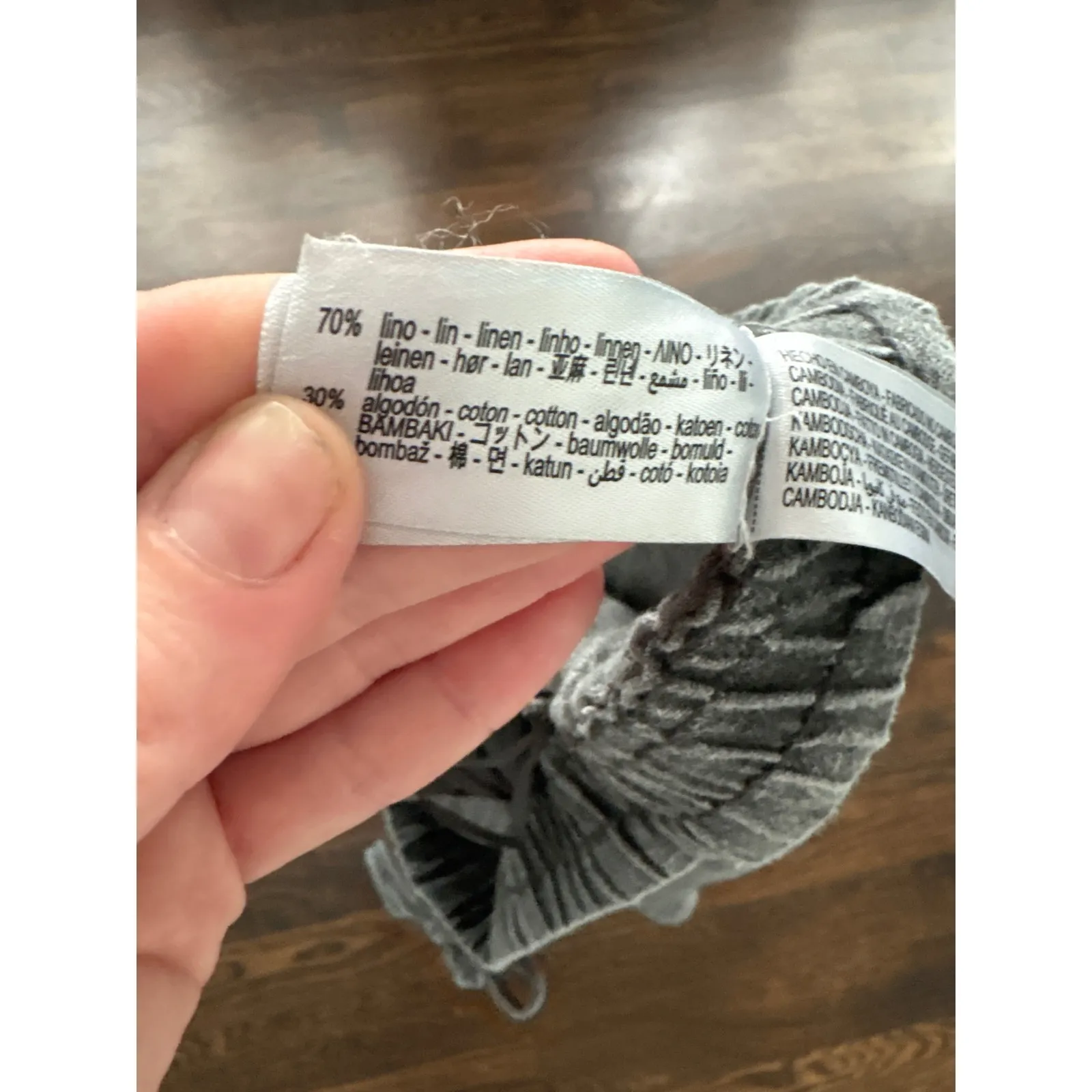 Zara Linen Drawstring Pull On Pants Size Small‎ - Image 5