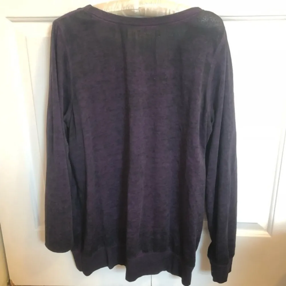 Maurice’s Plus size purple & black speckled top - Image 8