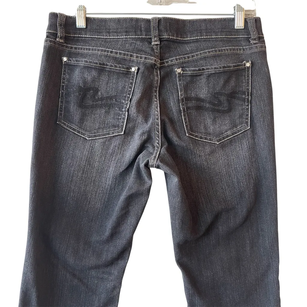 White House Black Market Low Rise Noir Ankle Cropped Black Jeans 6 - Image 5