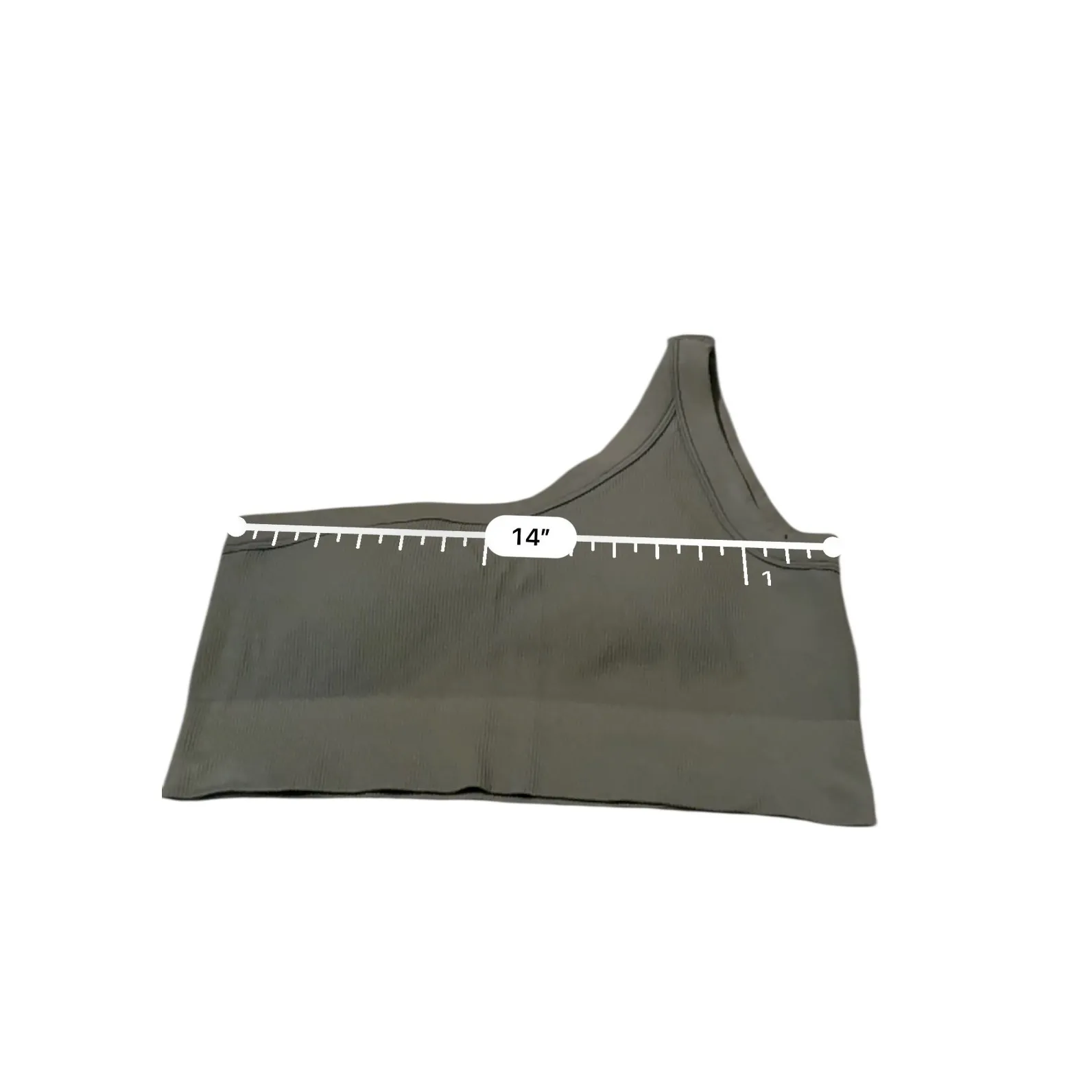 DSG Padded Crop Top Bra Women's Medium Olive Workout‎ Activewear Green - Image 4