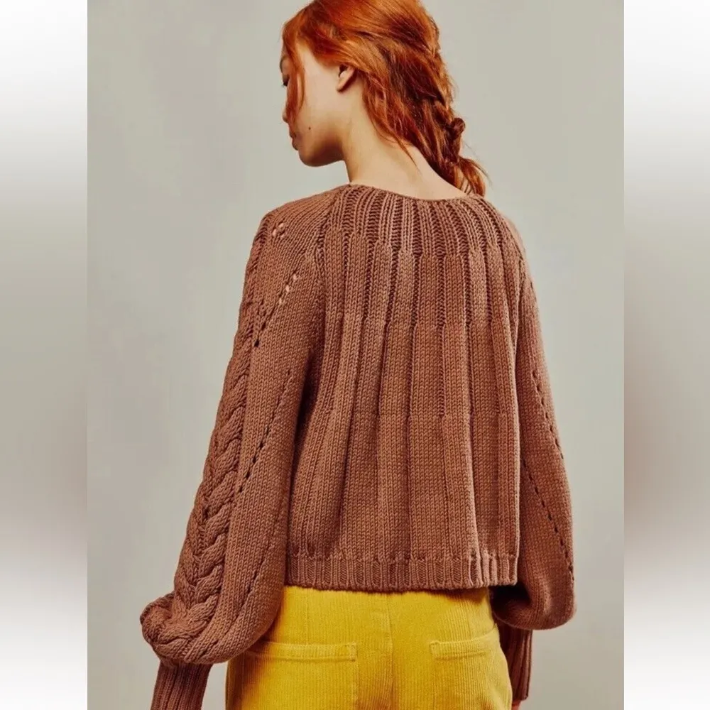 FREE PEOPLE Sandre Cropped Pullover - Image 2